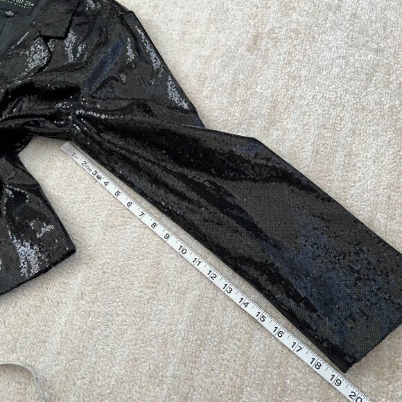 Forever 21 Plus Black Sequin Blazer Jacket 3X - Picture 7 of 8